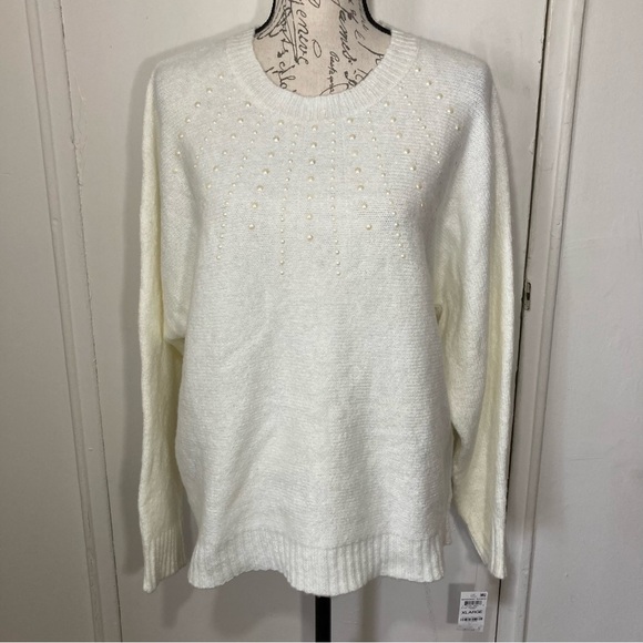 Plush Knit Sweater Pearl Accents - Picture 11 of 15